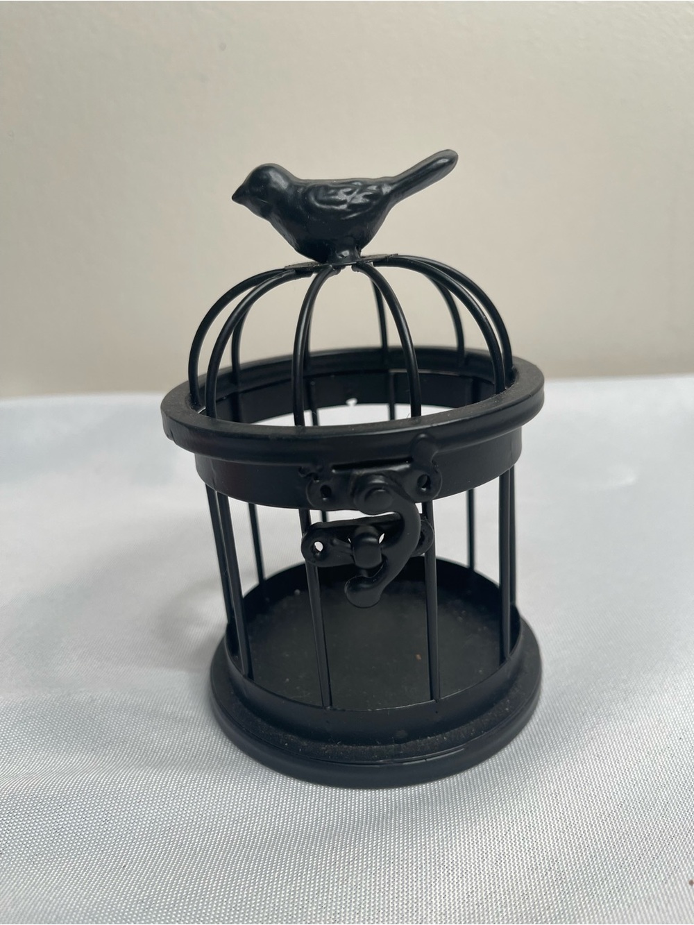 Decorative Black Bird Cage Accent - Pets Bird Accessory